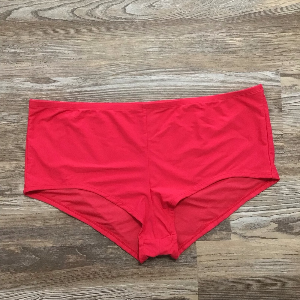 Catalina Red Full Coverage Swim Bottoms 3X 22W-24W NWOT